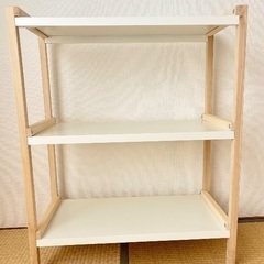 美品 IKEA EKENABBEN エーケナッベン オープンシェルフユニット ホワイトの画像