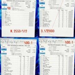 i7-9700K/M.2SSD-512GB+HDD2TB/16GB/HDMI/Win11Pro-25H2の画像