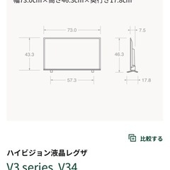 TOSHIBA REGZA 32V34 対応早い方18000即決の画像
