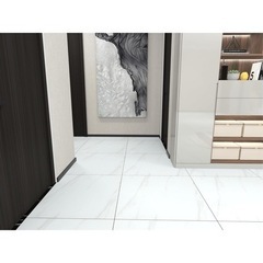【DIY】大理石調タイル正方形一辺304.8cmの画像