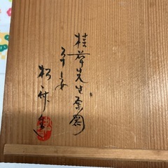 ロ2512-152 木箱入り　六ヶ月絵変わり皿　未使用品の画像