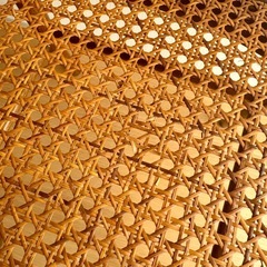 籐・ラタン　猫足アンティーク椅子　65年前の昭和レトロの画像