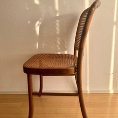 籐・ラタン　猫足アンティーク椅子　65年前の昭和レトロの画像