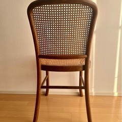 籐・ラタン　猫足アンティーク椅子　65年前の昭和レトロの画像