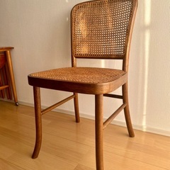 籐・ラタン　猫足アンティーク椅子　65年前の昭和レトロの画像