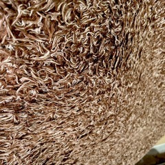 ブラウン　シャギーラグ　約200 240cmの画像