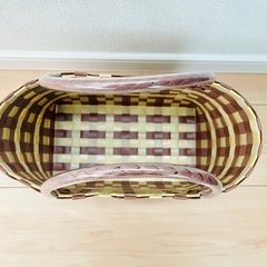 PPバンドバック　プラカゴ　かごバック　エコバック　お花柄【Ｄ】の画像