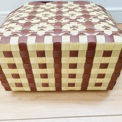 PPバンドバック　プラカゴ　かごバック　エコバック　お花柄【Ｄ】の画像