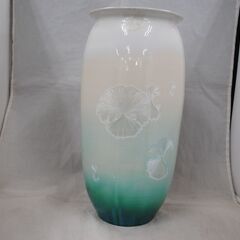 [1781]花器 彩墨結晶釉 孫超作　台湾　中国美術　古玩　陶磁器　箱付きの画像