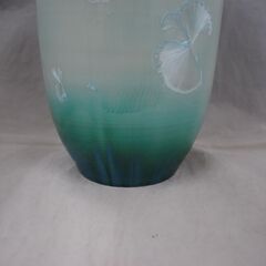 [1781]花器 彩墨結晶釉 孫超作　台湾　中国美術　古玩　陶磁器　箱付きの画像