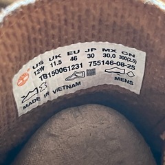 Timberlandブーツ30cmの画像