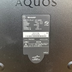 【動作確認済】SHARP 32V型 液晶カラーテレビ LC-32E9の画像