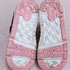 moonSTAR ネイビー・ドット柄スニーカー 17.5cmの画像