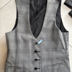 メンズ　スーツセット（ネイビーは未使用）　ベスト　リバーシブル　avvの画像
