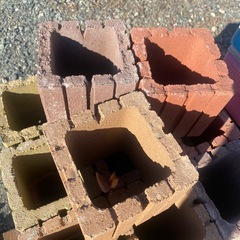 園芸用カラフルレンガ39個♪の画像