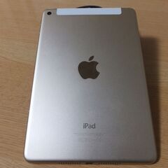 IPAD MINI4 第４世代 WIFIモデル A1550 ゴールド まあまあ美品です。の画像