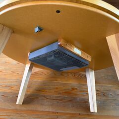 家具調こたつ 丸型 座卓 木製 コタツ 直径90cm 丸テーブル 円卓の画像