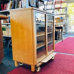 無印　MUJI 無印良品　muji タモ材　キャビネット　美品の画像