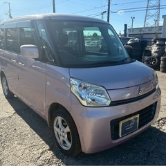 【支払総額16.8万円】9万キロ！機関良好スペーシア車検令和9年1月即日納車ok内外装良好 パワスラ Bluetooth 条件の良いハイトワゴン！の画像