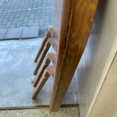 天然木　ダイニングテーブルの画像