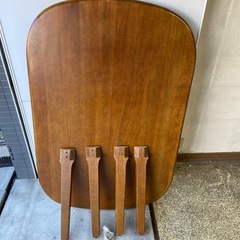 天然木　ダイニングテーブルの画像