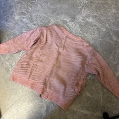 メリージェニー Vネックリボンカーディガン ピンクの画像