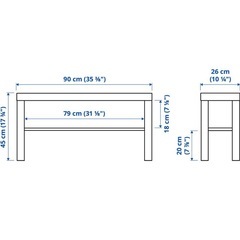 ブラック テレビ台 90x26x45 cmの画像