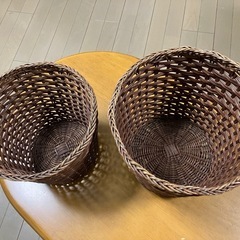 籐製カゴ　中小の画像