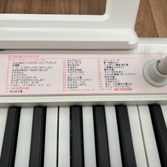 CASIO LK-320電子キーボード 61鍵 ホワイト/ピンクの画像