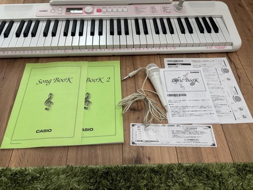 CASIO LK-320電子キーボード オンライン 61鍵 ホワイト/ピンク CASIO