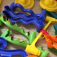 （東京・引き取り）スロープトイ（ビー玉転がし玩具）セットの画像