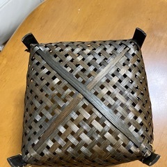 　　美品　アジアンテイスト　籐製カゴの画像