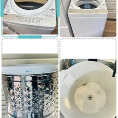 ご成約済み①配送設置0円で🆗冷蔵庫&洗濯機分解洗浄済み✨✨の画像