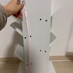 平置き本棚ホワイトの画像