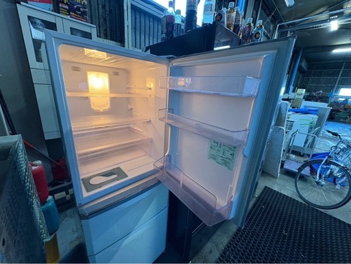 【中古・動作品】三菱 冷蔵庫 MR-C34W-W（335L）／配送OK