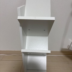 平置き本棚ホワイトの画像