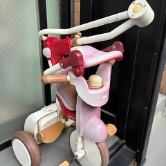 三輪車　おもちゃ　折りたたみ式の画像