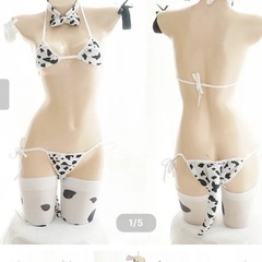 未使用品 干支 牛 コスプレ 下無し5点セットの画像