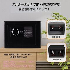 【新品未使用】電子テンキー式 ミニ金庫 ６L 白の画像