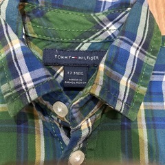 トミーヒルガー　チェックシャツ 80の画像