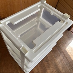 訳あり＊組み立てワイド収納チェスの画像