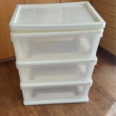 訳あり＊組み立てワイド収納チェスの画像