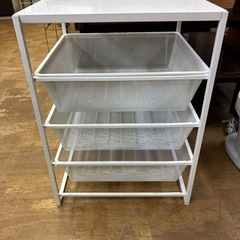 【ジャングル深井店】★BP ラック イケア ホワイト 白 収納家具 家具 簡易クリーニング済 堺市 深井 【FU3034】の画像