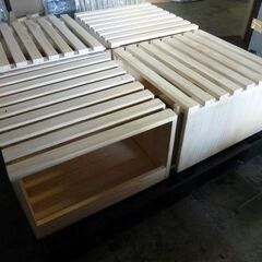 第1226回　スノコ　ボックス　すのこ　取り放題　未使用　ベッド　ＤＩＹ素材　木材　エラー品　リフォームの画像