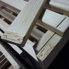 第1226回　スノコ　ボックス　すのこ　取り放題　未使用　ベッド　ＤＩＹ素材　木材　エラー品　リフォームの画像