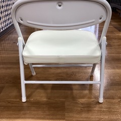折りたたみチェア(白)【町田市再生家具】1206Bの画像