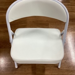 折りたたみチェア(白)【町田市再生家具】1206Bの画像