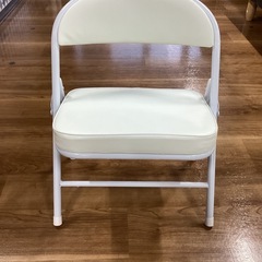 折りたたみチェア(白)【町田市再生家具】1206Bの画像