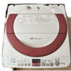 洗濯機　動作確認済　SHARP 　無料 の画像