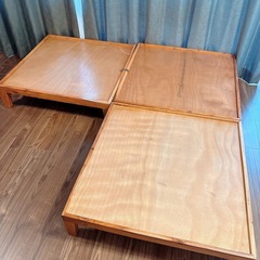 a.depeche(アデペシュ) ブロックマルチソファ　ウッドベース付きの画像